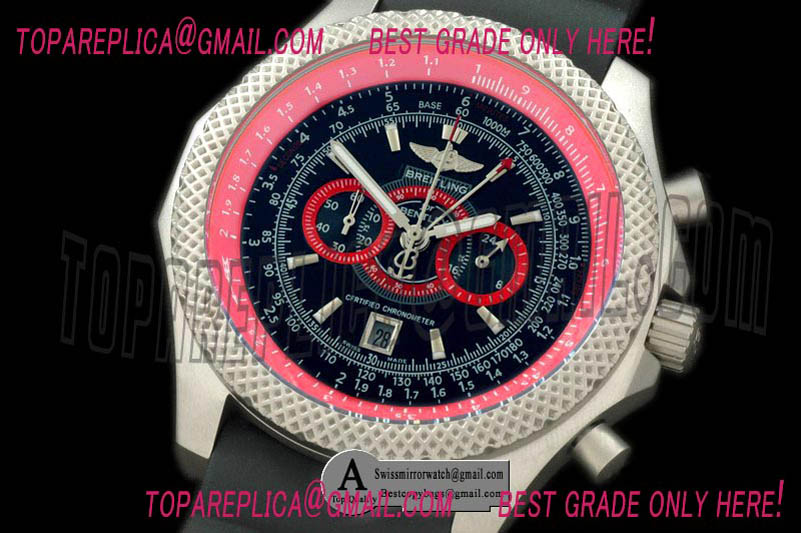 Breitling E2736529/BA62/212S Bentley SuperSports Chrono SS/Leather Black/Red Jap OS20 Qtz Replica Watches