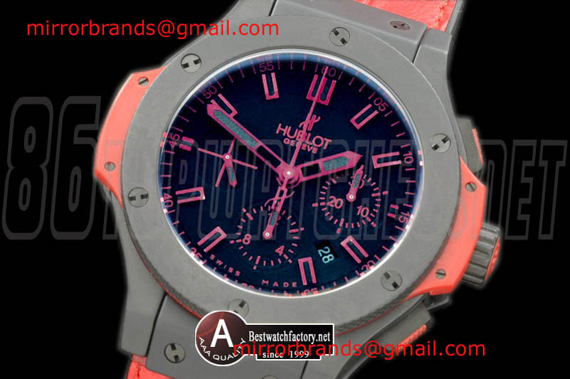 Luxury Hublot Big Bang "All Black Red" Special Edition 301.CI.1130.GR.ABR10 Ceramic/Leather A-7750