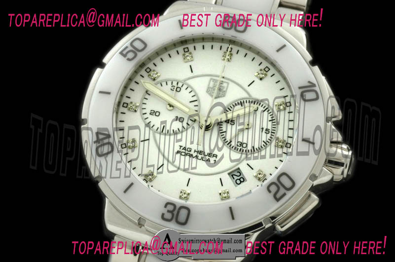 Tag Heuer CAH1211.BA0863 F1 Ladies SS Ceramic White Replica Watches