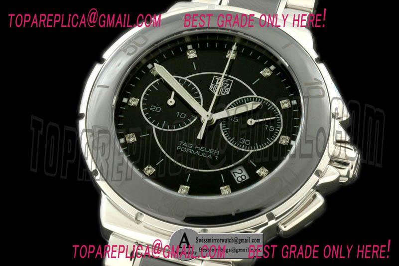 Tag Heuer CAH1210.BA0862 F1 Ladies SS Ceramic Black Replica Watches
