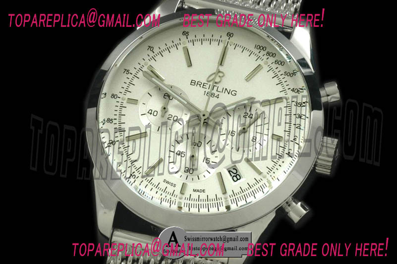 Replica Breitling TransOcean AB015112/G715SS Chrono SS/SS White Japanese OS20 Quartz Watches