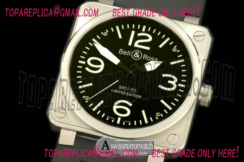 Bell&Ross BR01-92 Automatic SS/RU Black/White A-2836