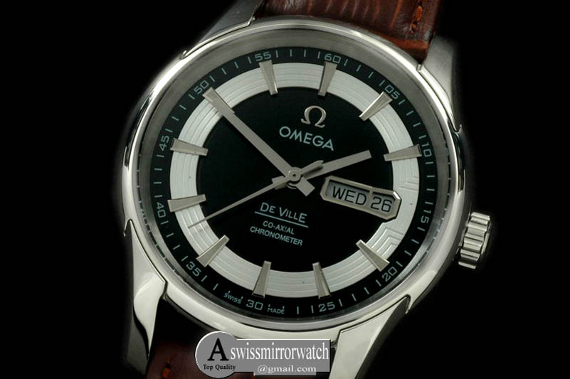 Omega Deville Co Axial Day/Date SS/LE Black Asian 2836