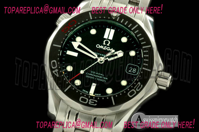 Omega Seamaster 300M 007 Ladies SS/SS Black Miyota 9105