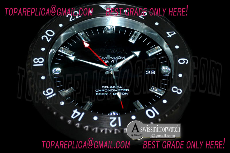 Omega Dealer Clock Seamaster GMT Style Swiss Quartz