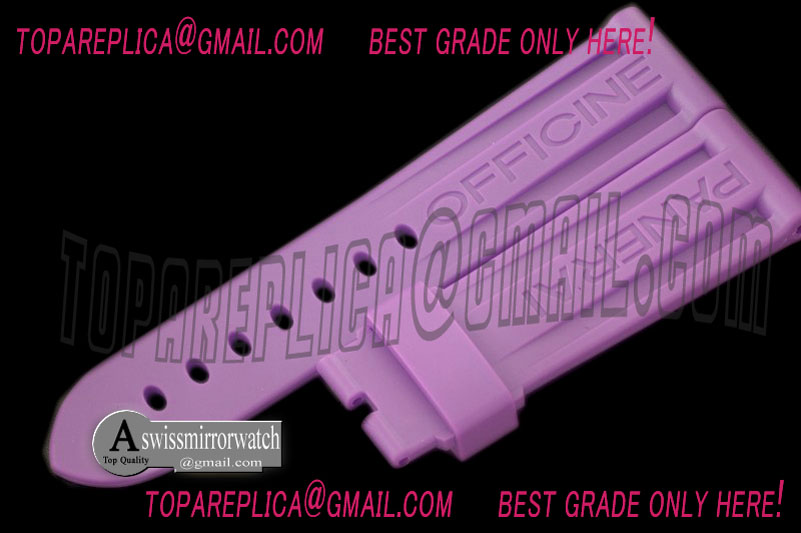 Panerai 24/22 Purple Rubber Strap for 44mm Pams