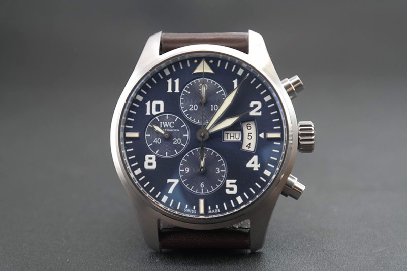 IWC Pilot Chrono 377706 "Le Petit Prince" V6F 1:1 Best Edition Blue Dial on Brown Leather Strap A7750
