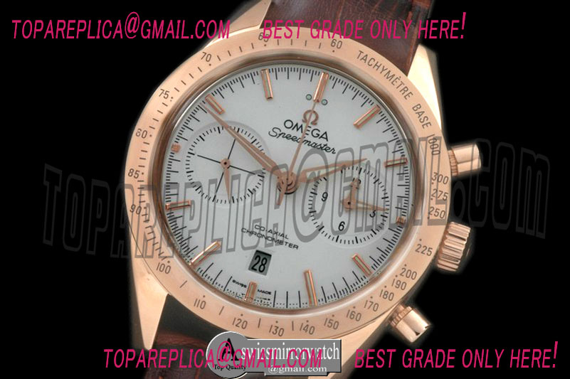 Omega Speedmaster Moon Watch RG/LE White Stick A-7750