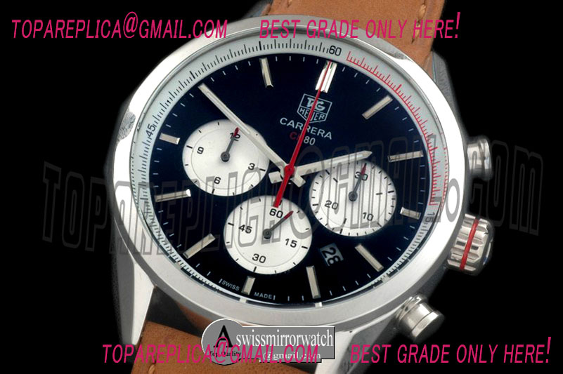 Tag Heuer Carrera CH 80Anni Chrono SS/LE Black/Red Jap OS20