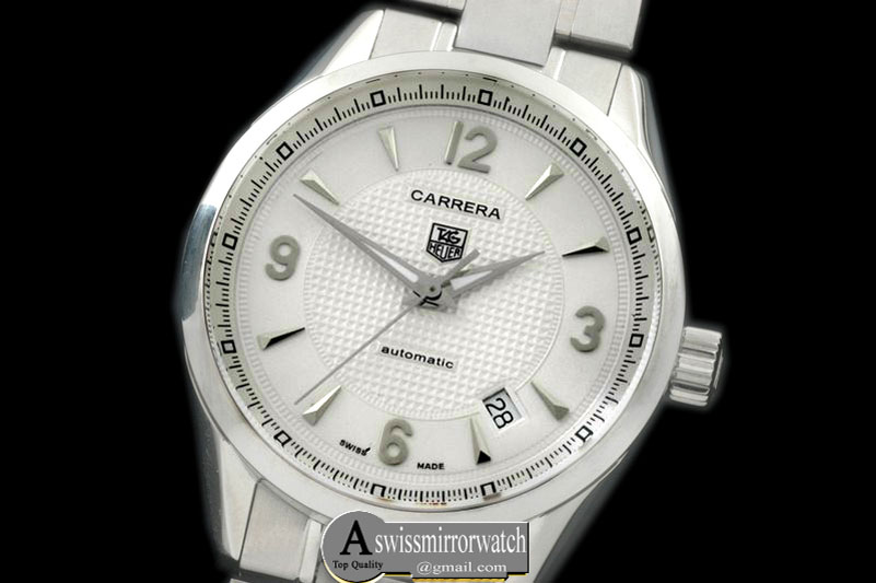 Tag Heuer Carrera Automatic Men SS/SS White Asian 2824-2