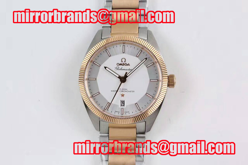 Omega Globemaster Master Chronometer RG V6F Best Edition White Dial on SS/RG Bracelet A8913