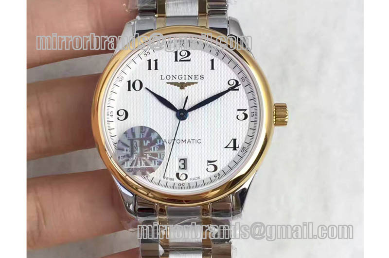Longines Masters Collection SS/YG/LE White Asian 2836