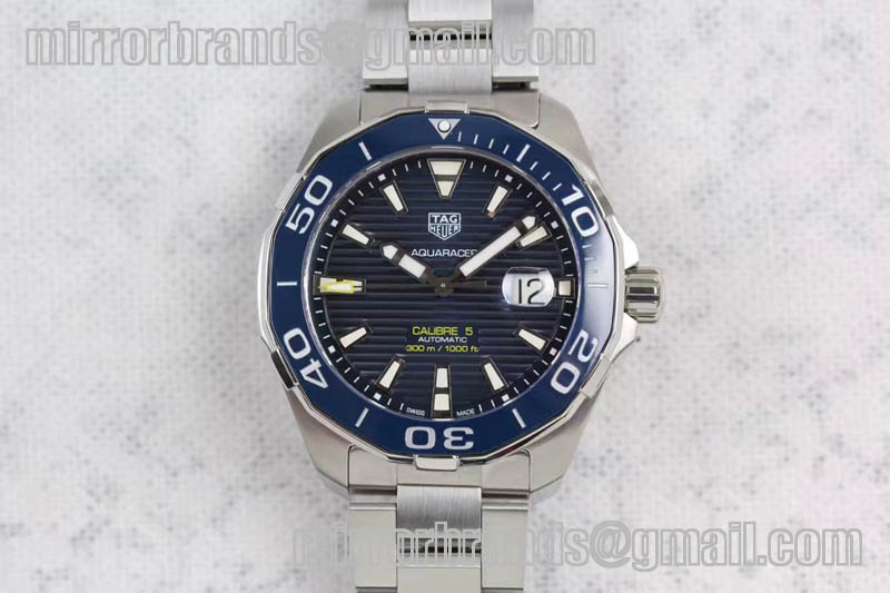 Tag Heuer Aquaracer Calibre 5 Blue SS MKF 1:1 Best Edition Textured Dial