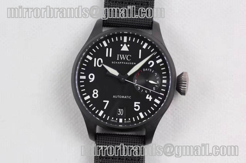 IWC Big Pilot Real PR IW502001 Real Ceramic Black Dial ZF 1:1 Best Edition