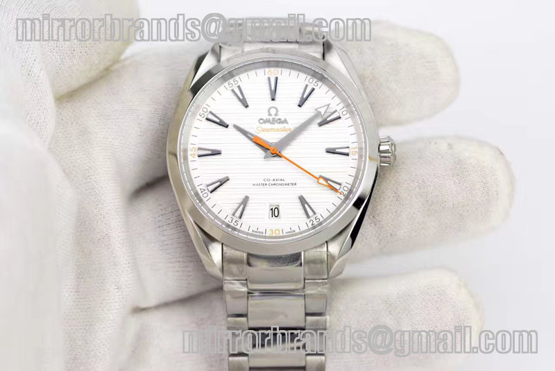 Omega Aqua Terra 150M SS XF Best Edition White Dial on SS Bracelet A8500
