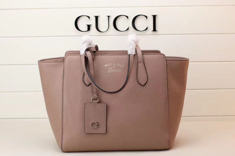Gucci 354408 Swing Leather Tote Bags Pink