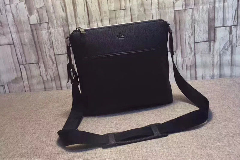 Gucci 394915 Leather Messenger Bag Black