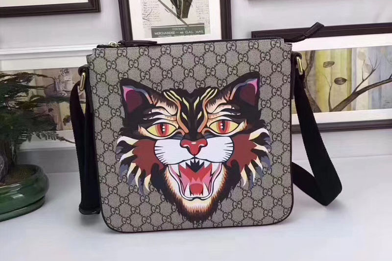 Gucci 406408 Angry Cat GG Supreme messenger Bags