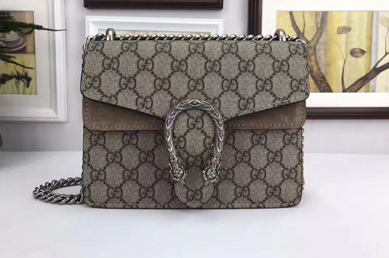 Gucci 421970 Dionysus GG Supreme Mini Bag Beige