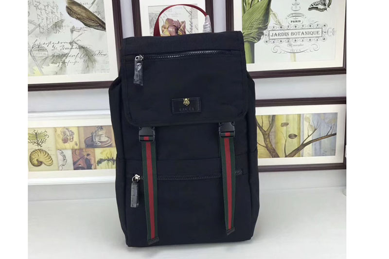 Gucci 450982 Technical Canvas Backpack Black