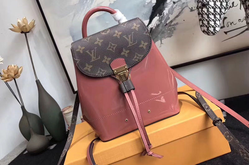 Louis Vuitton M53545 Hot Springs Backpack Patent Leather Pink