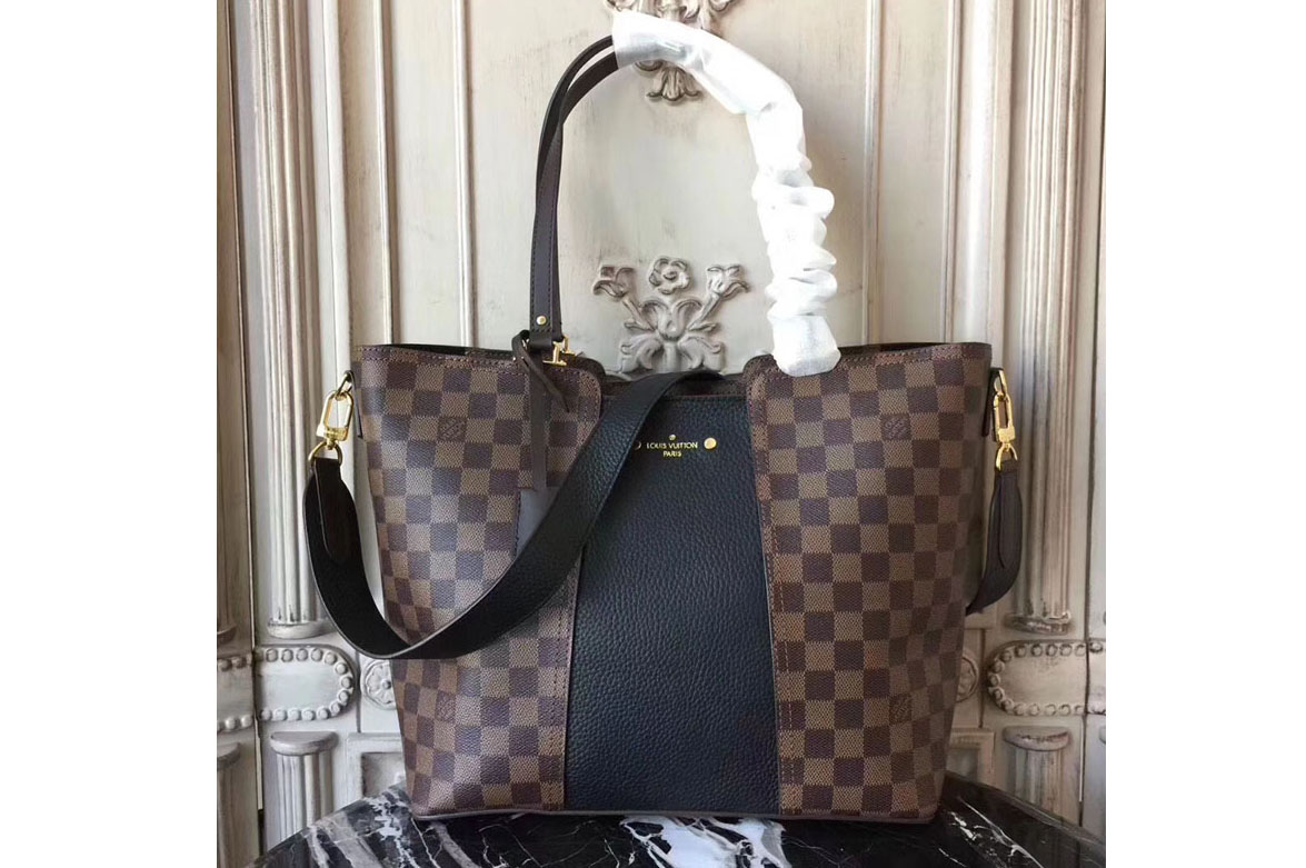 Louis Vuitton N44023 Jersey Damier Ebene Bags Black