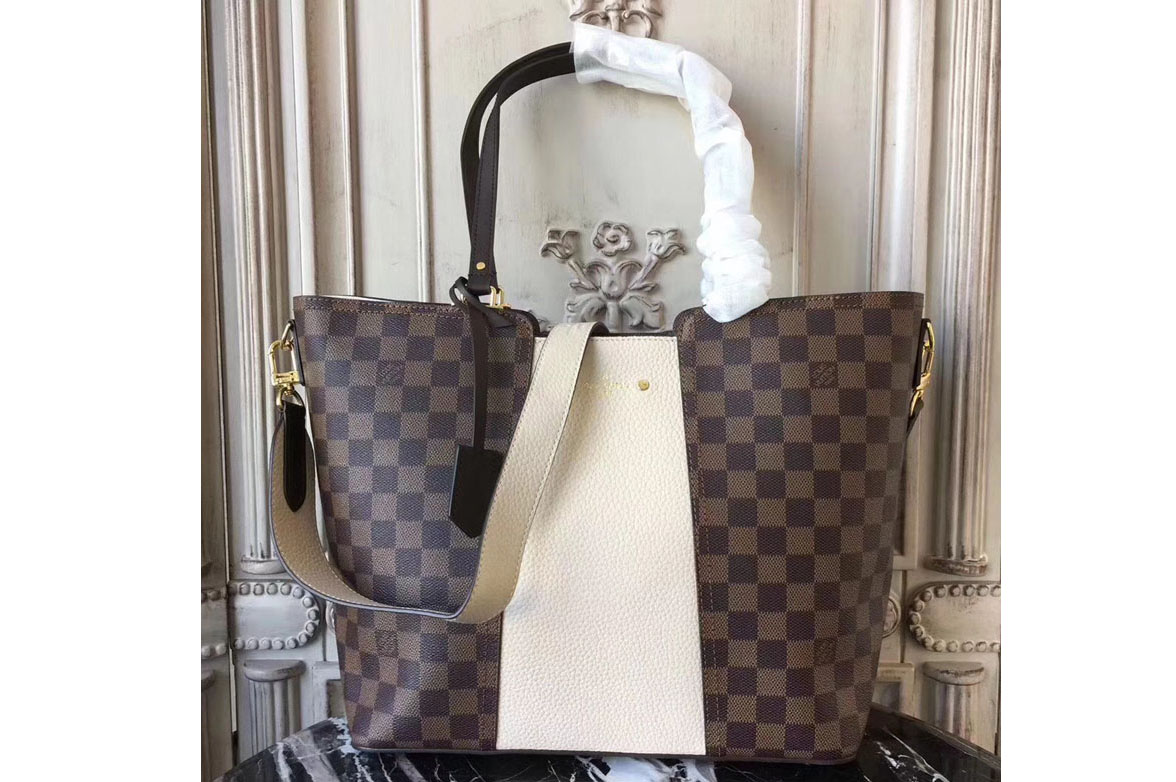 Louis Vuitton N44022 Jersey Damier Ebene Bags Creme