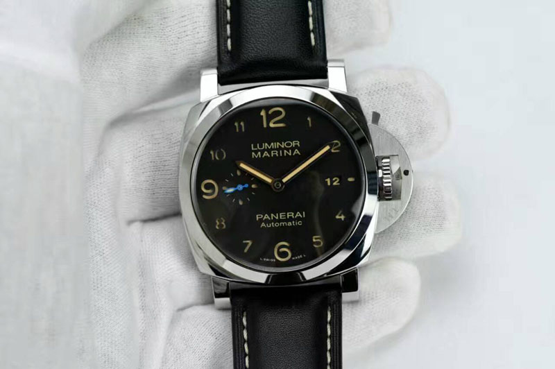 Panerai PAM 1359 S ZF 1:1 Best Edition Black Dial on Black Leather Strap ZF P9010