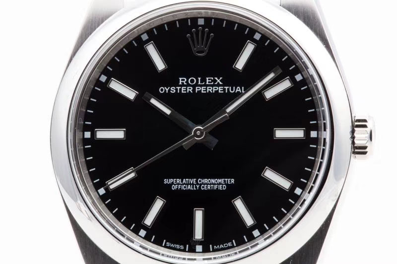 Rolex Oyster Perpetual 39mm 114300 904L SS ARF 1:1 Best Edition Black Dial on 904L Bracelet SH3132
