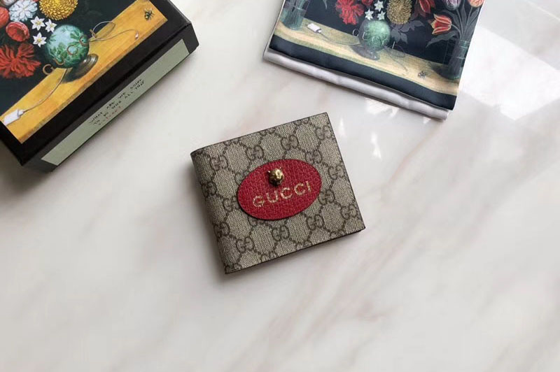 Gucci 473954 Neo Vintage GG Supreme wallet Red