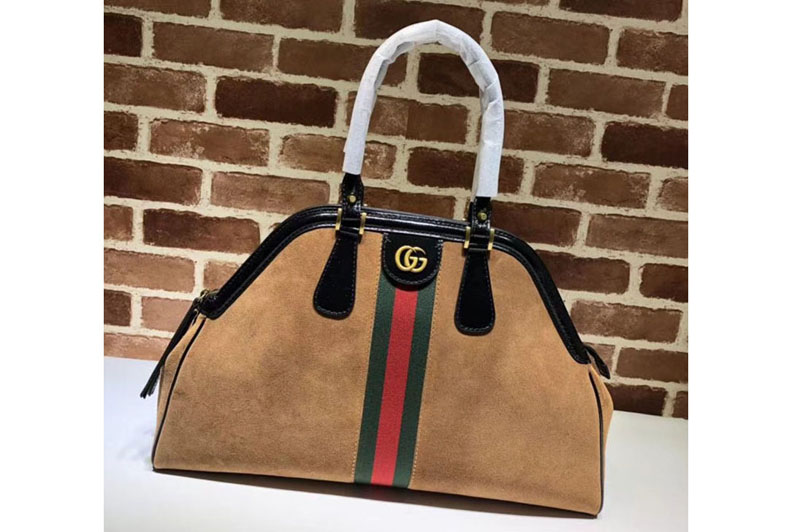 Gucci RE(BELLE) Large Top Handle Bag 515937 Brown