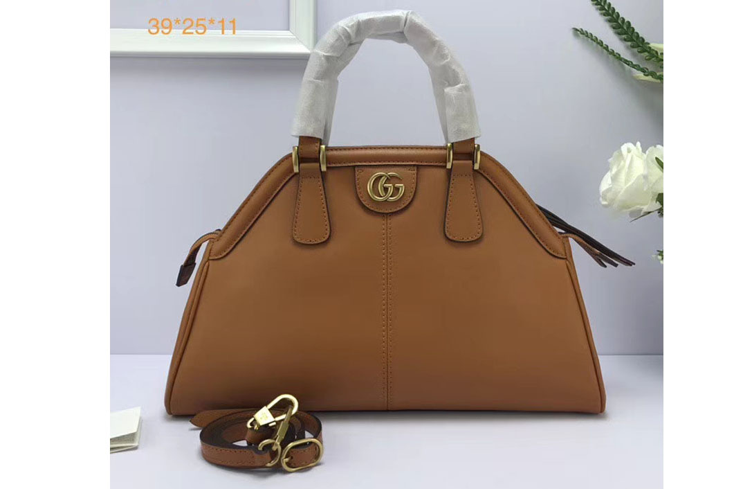 Gucci Re(Belle) Medium Top Handle Bag 516459 Brown