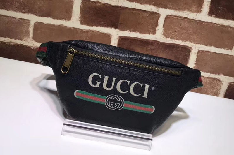 Gucci Print small belt bag 527792 Black