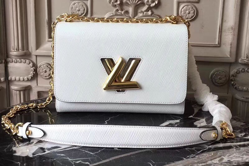 Louis Vuitton M50280 Epi Leather Twist MM Bags White