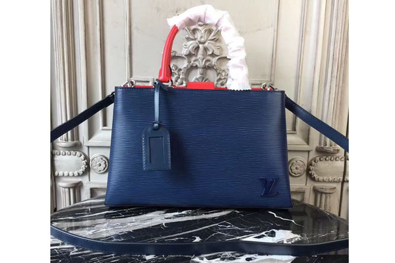 Louis Vuitton M53512 Kleber PM Epi Leather Bags Blue