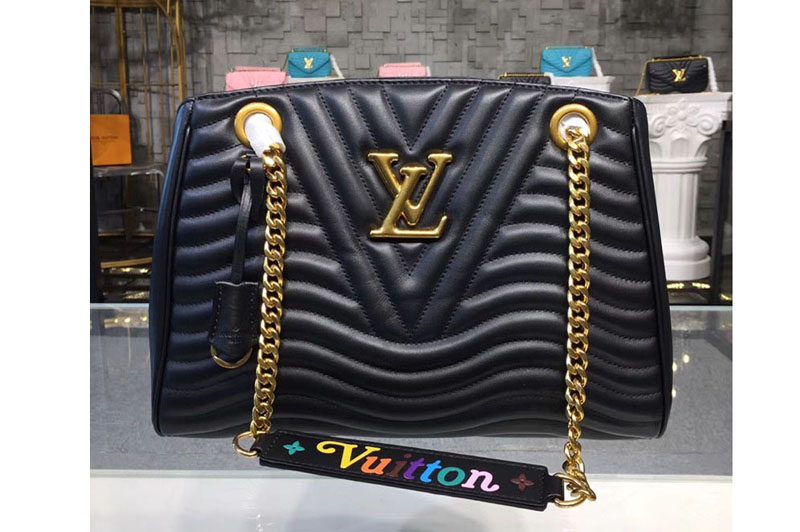 Louis Vuitton M51496 LV New Wave Chain Tote Bags Black