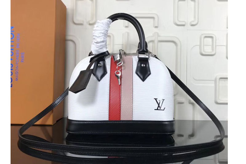 Louis Vuitton M51963 Alma BB Epi Leather Bags White