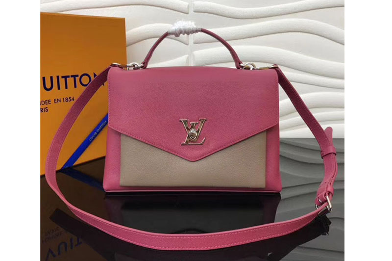 Louis Vuitton M54878 LV Soft Calfskin MyLockme Lockme Bags Rose Pink