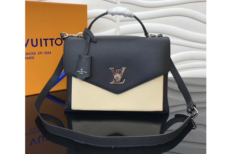 Louis Vuitton M54878 LV Soft Calfskin MyLockme Lockme Bags Black