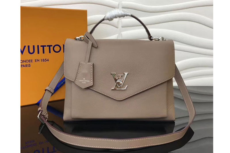 Louis Vuitton M54878 LV Soft Calfskin MyLockme Lockme Bags Grey