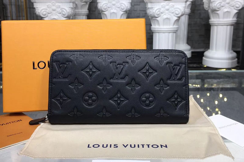 Louis Vuitton M62902 LV Zippy Wallet Vertical Monogram Shadow Leather