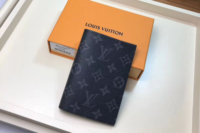 Louis Vuitton M64501 LV Monogram Eclipse Canvas Passport Cover
