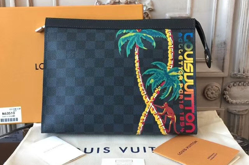 Louis Vuitton N63510 Pochette Voyage MM Damier Cobalt Canvas Bags