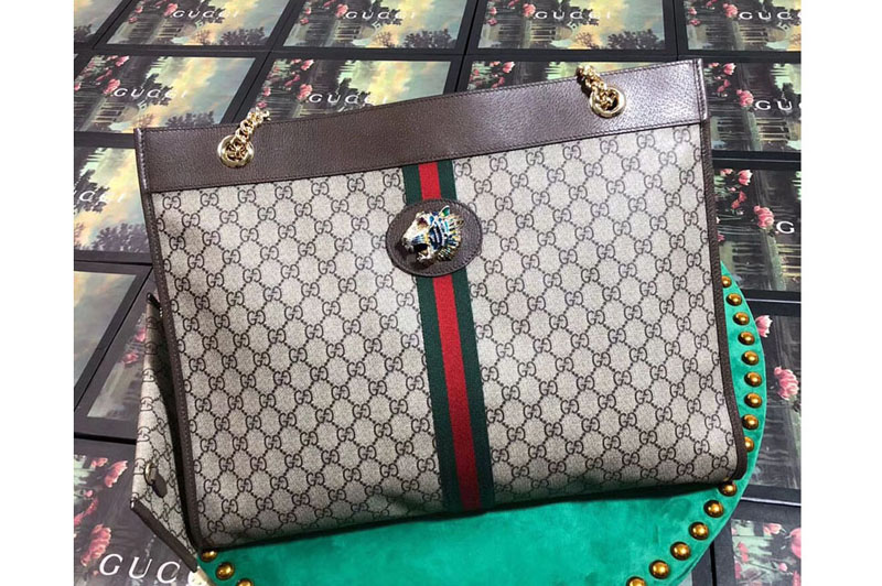 Gucci 537219 Rajah Large Tote Bags GG Canvas