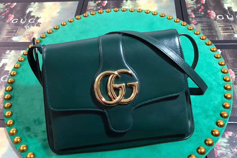 Gucci ‎550126 Arli medium shoulder bags Green Leather
