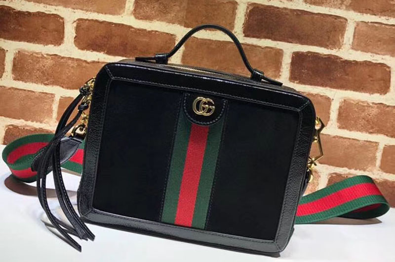 Gucci 550622 Ophidia Suede Small Shoulder Bags Black