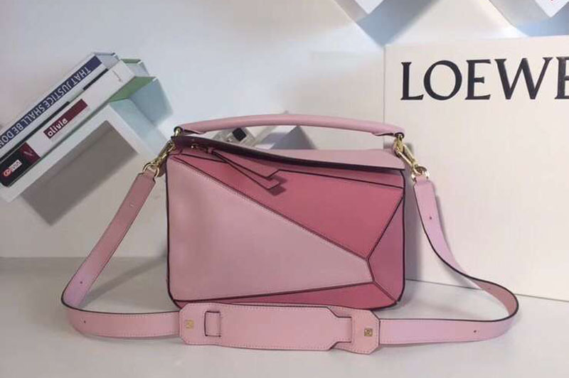 Loewe Puzzle Bags Original Calf Leather Pink/Light Pink