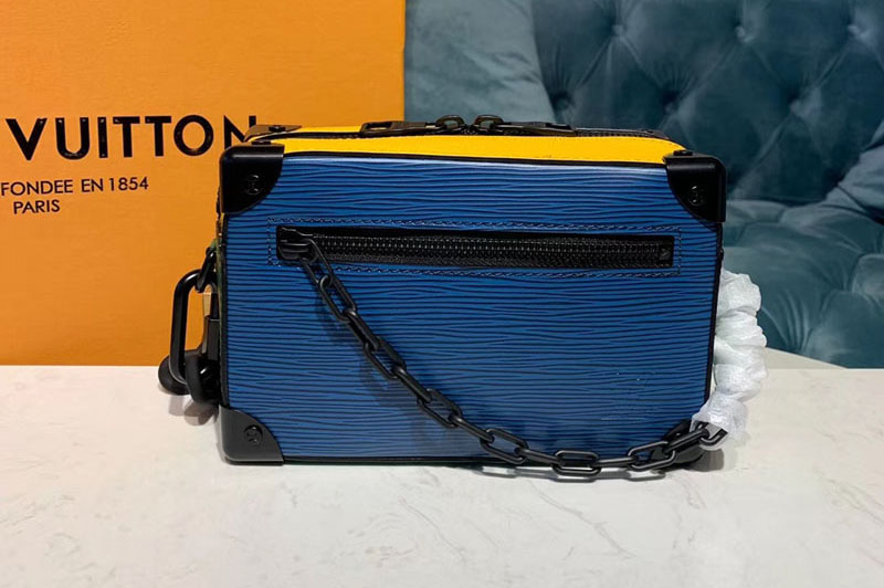 Louis Vuitton M44480 LV Mini Soft Trunk Bags Blue/Yellow/Green Epi Leather
