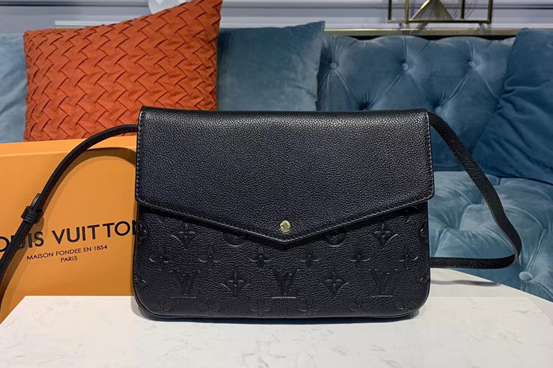 Louis Vuitton M50185 LV Twinset Bags Black Taurillon leather