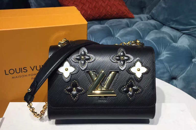 Louis Vuitton M53762 LV Twist MM Bags Epi Leather Black [M53762-k700 ...